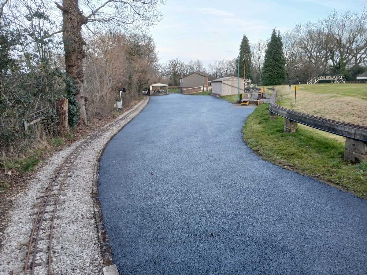 A view down from the top end